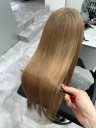 【人気✨】ケアブリーチリタッチ×透明感カラー×さらさらトリートメント