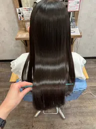 【☔️梅雨前まるっと綺麗に💎】カット+艶髪縮毛矯正+透明感カラー💎