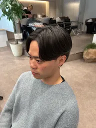 カット+パーマ(毛流れニュアンスパーマ)