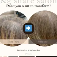 【ショートヘア専門脱白髪染め👩‍🦳✨白髪ぼかしハイライト】+カット＋トリートメント