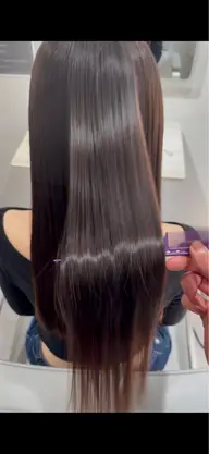 【人気No.1✨究極のサラサラに!!ブリーチ毛でもOK!!】美髪矯正+カット+トリートメント