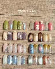 🌿 手描き🎨定額ネイル🌿甘皮ケア&オイルとクリームの保湿付♡フィルイン可