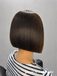 【柔らかく自然な仕上がり】酸性ストレート+カット+トリートメント¥21,000