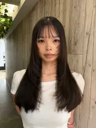 【🖤実習・就活前の方におすすめ🖤】黒染めは使わない透明感のある暗めのカラー+7種のTR付き
