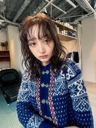 《ふわふわフルコース♪》カットカラー&クリープパーマ+前処理tr_¥20900