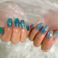🌷ワンカラー➕オーロラパウダーorうるうるパールパウダーONデザイン🌷