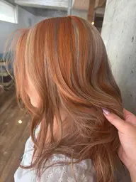 【ご新規様新規⭐️】ケアブリーチ(全頭ブリーチ)+デザインカラー+3stepトリートメント