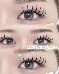 🩶マツエク180本🪄(フラットラッシュ)束感コーティング・オフ込み 《LED変更+2200円》