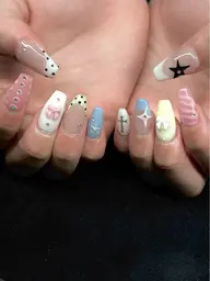 【画像持ち込み】💖135分💖（​〜​10本まで）ハードコーティング無料✡ 折れもモチも解決🎁小+大パーツ2個付き★