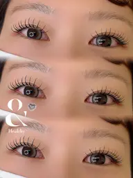 🌟100本×アンドヘルシー【下がりまつ毛さん】【エクステつけても下がって見えてしまう方】