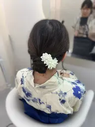 浴衣着付け+ヘアセット