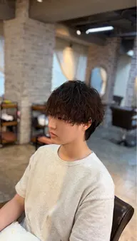 【メンズ限定🚹】コスメパーマ＋カット＋炭酸毛穴洗浄🫧