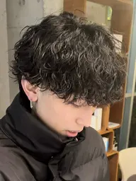 【minimo限定価格✨️】 メンズ カット+波巻きツイストパーマ🌊 ¥2500