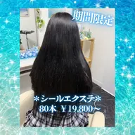 💖オープン価格💖ダークカラー長さだし★シールエクステ80本 ￥19,800