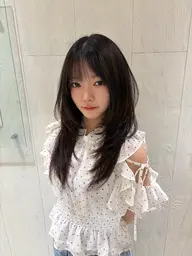 【ミニモ限定🉐】カット＋Aujua4ステップトリートメント　"レイヤー"ハッシュカット"韓国レイヤー"
