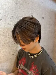 【新規様限定】men'sカット/韓国風マッシュ/センターパート/毛流れ/ウルフ