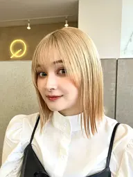 【ダブルカラー】カット+ケアブリーチ+オンカラー💖
