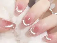 💐大人気チークネイル/チークマグネットフレンチ¥8980【初回ジェルオフ無料厚み出し込み】