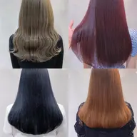 前髪カット+艶カラー+オイルトリートメント