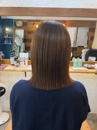 【ヘアカラー+髪質改善】頭皮や髪の毛への負担少なく、艶やかで綺麗なヘアカラー🎨ジアミン除去も✨