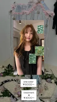 🍃ブリーチなし🍃ダブルカラー+treatment