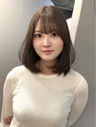 【レッスンモデル】カット&カラー(毛先カット)