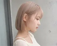 【ミニモ限定ボブハイトーンにしたい方写真OKな方募集】色味相談OKカット＋ブリーチダブルカラー＋トリートメント
