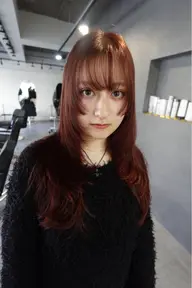 【ブリーチ無しダブルカラー➕トリートメント】#ベージュ#ブラウン#ボルドー#レッド#オリーブ#ネイビー#ダメージレス
