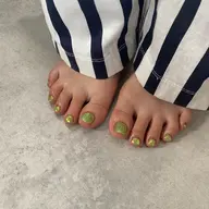【オフなし】ノンサンディング🦩フットネイル
