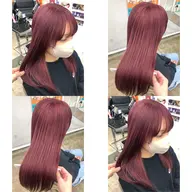 ✂️カット+全頭ブリーチ(１回)+オンカラー(1色)+トリートメント【推しカラー/アニメカラー/イメージカラー/推し色】