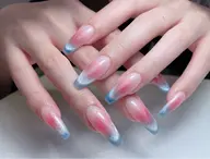 【チップ長さ出し】チーク+マグネットグラデーション