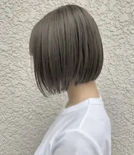 ボブカット+ダブルカラー(ブリーチオンカラー)+トリートメント🍋※顎の長さ