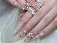【モチ1ヶ月以上 】チップ長さ出し◎お持ち込みデザイン