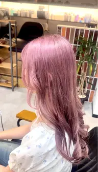 カラーモデル募集中/レディース❕艶出し暖色カラー【ブリーチ、リタッチ不可】毛先までの全体カラー🩷