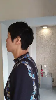 🌊白髪染めカラー+クイックトリートメント🌊+カット✂