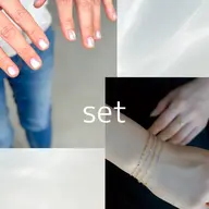 ご褒美コース💎パーマネントジュエリー(手首orアンクレットのみ)¥3,300+マグネットネイル【オフなし】