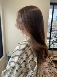 【人気No.2】透明感カラー+カット+2STEPオージュア ￥8430