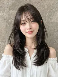 《ハイトーン&レイヤーはこちら》小顔レイヤーカット+ブリーチWカラー+内部補修トリートメント(パーソナルカラー診断付)
