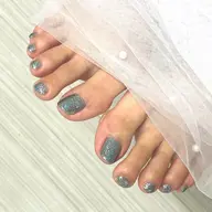 【オフあり】FOOTワンカラー/甘皮ケア込み
