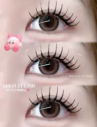 🔦𝐋𝐄𝐃×フラットラッシュ180本🎀持続力🆙🫧《オフ込/束感仕上げ》