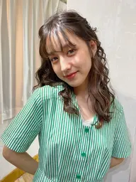 🎀デザインカラー+【イヤリングカラー】+カラー+《潤い》トリートメント