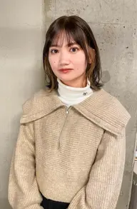 ⭐️さりげないデザインをプラス⭐️カット+透明感ヘアカラー+インナーカラー+トリートメント