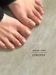 【フット】ワンカラーネイル(オフなし)