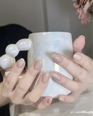 【オフ有り】チップ長さ出し+ワンカラー、グラデーション