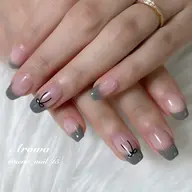 【Hand🫧】シンプルフレンチorカラーグラデーションネイル！新規ジェルオフ無料！¥5500
