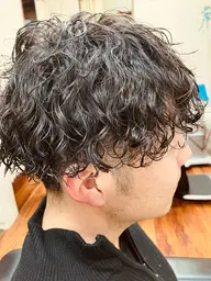 波巻きパーマ