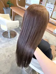 【圧倒的透明感カラー】ブリーチ無しWカラー(ブロー込み)カット無し