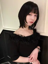 【人気NO1💎】【圧倒的透明感&艶】骨格補正カット+髪質改善艶カラー+5stepTR