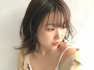 《乾かすだけで朝ラク》するんと前髪ストレート＋カット ￥7,110