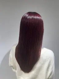 【感動の艶髪♪】カット+ナチュラル縮毛矯正+オージュア5stepトリートメント+超音波ケアプロ